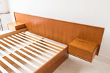 Queen Size Danish Teak Platform Bed