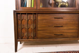 Mid Century Modern Walnut Hutch