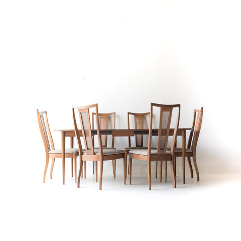Mid Century Sculpted Cane Dining Set