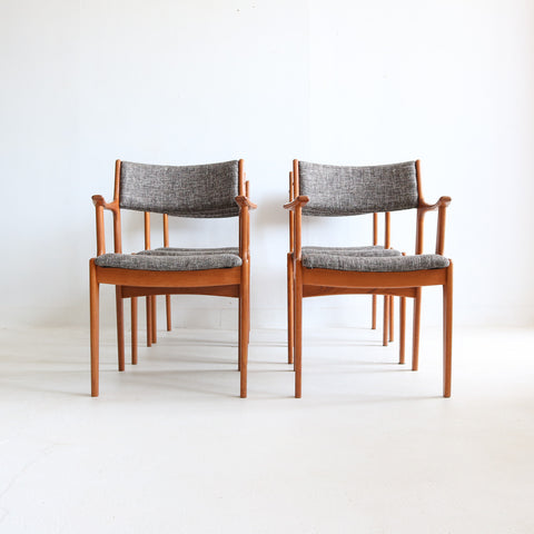 Set of Teak Dining Chairs