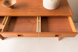 Sliding Teak Desk/Media Center