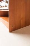 Sliding Teak Desk/Media Center