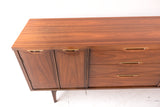 Mid Century Modern Sideboard with Brass Pulls - B