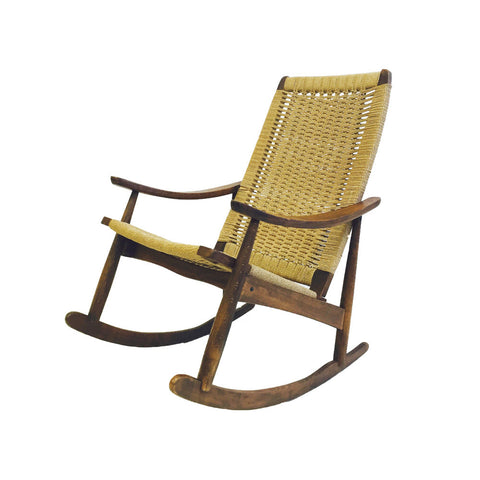 Yugoslavian Rocking Chair Yugoslavian Rope Rocking Chair – Atomic Furnishing & Design