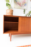 Danish Teak Sideboard with Sliding Doors