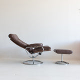 Ekornes Style Lounge Chair and Ottoman