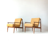 Pair of Mustard Baumritter Chairs