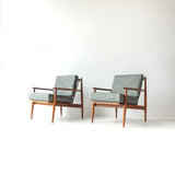 Pair of Teal Baumritter Chairs
