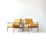 Pair of Mustard Baumritter Chairs