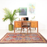 Danish Teak Desk with Finished Back