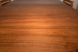Danish Teak Round Dining Table with 2 Leaves