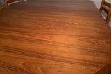 Danish Teak Round Dining Table with 2 Leaves