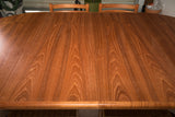 Danish Teak Round Dining Table with 2 Leaves