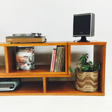 Danish Teak Sliding Curio Cabinet