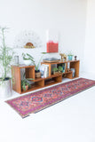 Vintage Teak Adjustable Media Center