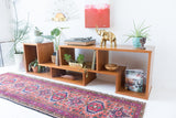Vintage Teak Adjustable Media Center