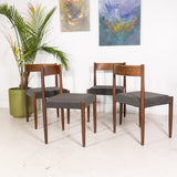 Set of 4 Frem Rojle Danish Teak Dining Chairs