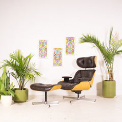 EAMES - アレキサンダージーラド スエット イームズ MOMA イサムノグチ Eames® Lounge Chair and Ottoman from Herman Miller - Ebony