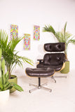 Eames Style Lounge Chair and Ottoman