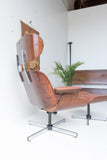 Eames Style Lounge Chair and Ottoman