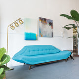 Electric Blue Gondola Sofa