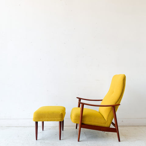 stokke armchair Stokke Fabrikkers Recliner with Ottoman – Atomic Furnishing & Design
