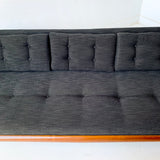 Mid Century Modern Adrian Pearsall Sofa with New Black Upholstery