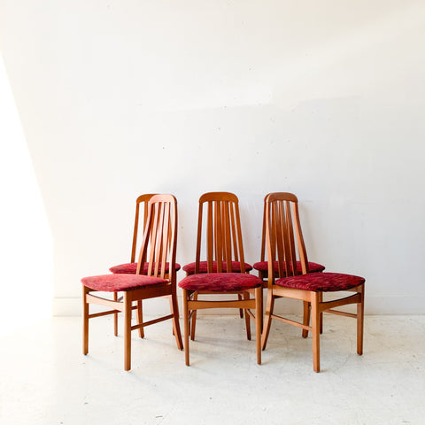 Set of 6 Cherry Dining Chairs
