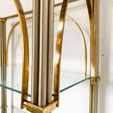 Vintage Brass and Glass Shelf