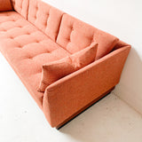 Adrian Pearsall Sofa with All New Orange Upholstery