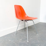 Mid Century Modern Herman Miller Orange Shell Chair #1