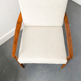 Pair of Mid Century Modern Lounge Chairs with New Upholstery