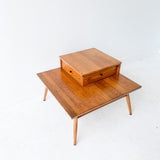 Mid Century Corner End Table