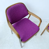 Pair of Knoll Occasional Chairs w/ New Upholstery