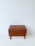 Danish Teak End Table with Sliding Top