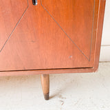 Mid Century Cherry Media Cabinet