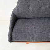 Mid Century Modern Gondola Sofa with New Upholstery