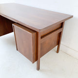 Mid Century Modern Walnut Executive Desk