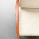 Pair of Mid Century Modern Lounge Chairs with New Upholstery