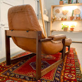 Mid Century Modern Lounge Chair and Ottoman by Percival Lafer