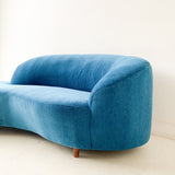 Vintage “Cloud” Style Sofa with New Upholstery