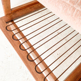 Lounge Chair with Blush Upholstery