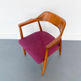 Mid Century Modern Occasional Chair with New Upholstery