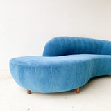 Vintage “Cloud” Style Sofa with New Upholstery