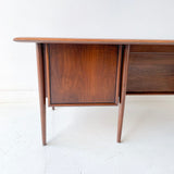 Mid Century Modern Walnut Executive Desk