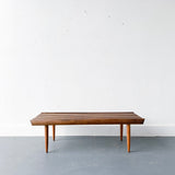 Mid Century Modern Petite Slat Bench