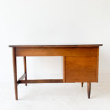 Mid Century Walnut Desk with Formica Top