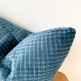 Textured Blue Pillow