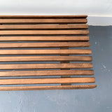 Mid Century Modern Petite Slat Bench