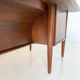 Mid Century Modern Walnut Executive Desk